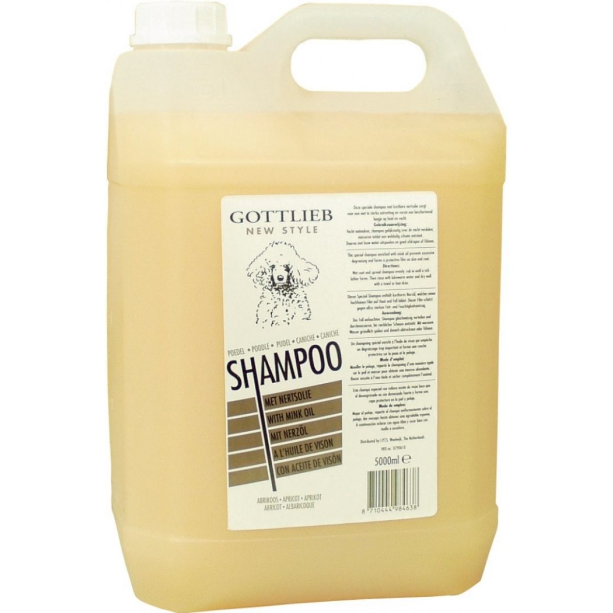 GOTTLIEB - šampón biely pudel, 5 l – Obrázok 1