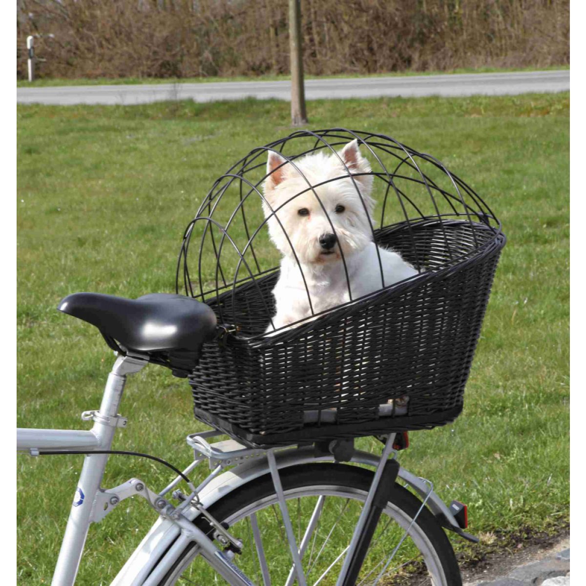 Kôš na bicykel s kovovou kabínou 35 x 49 x 55 cm – Obrázok 1
