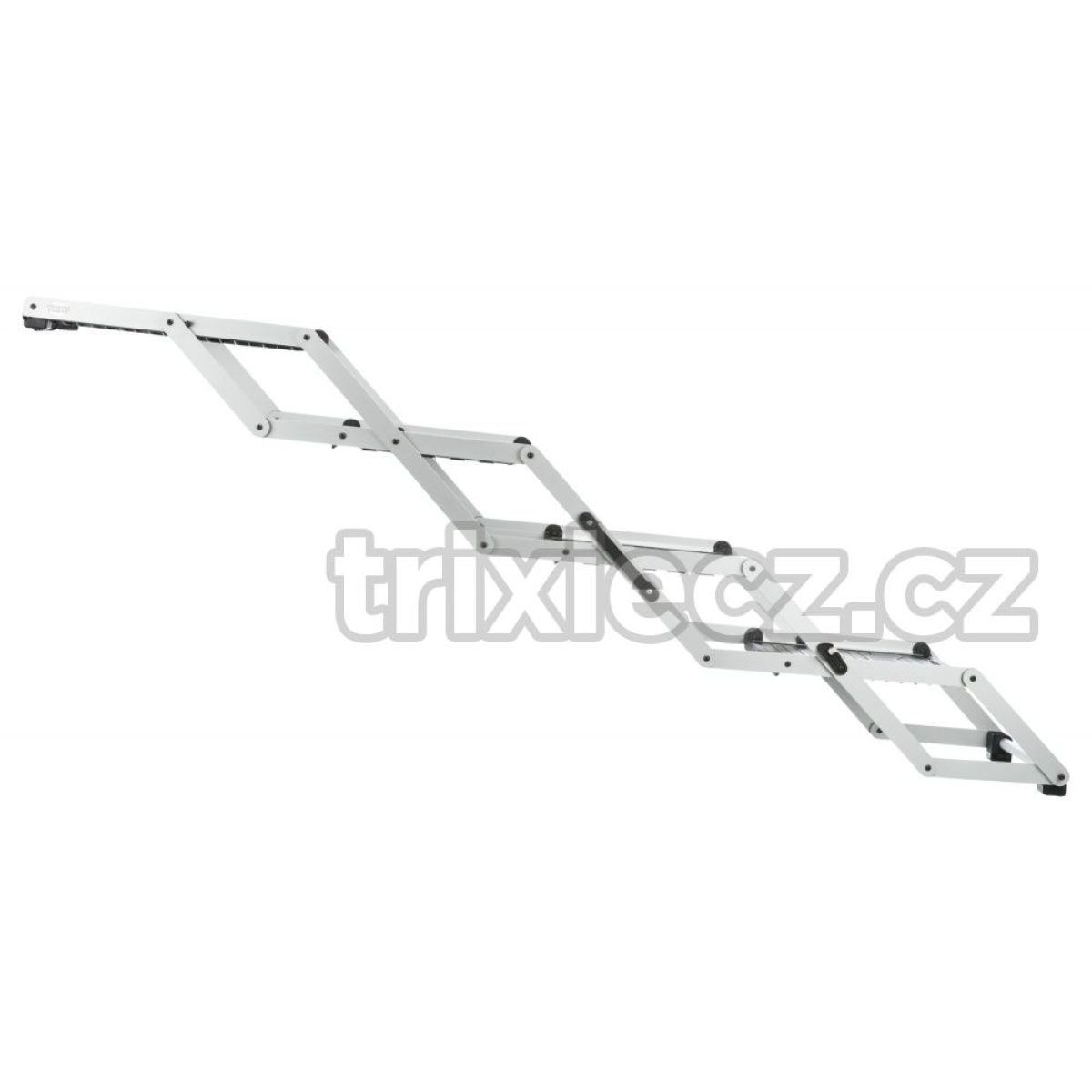 Skladacie schody, 4 stupňové, hliník / TPR – Obrázok 16