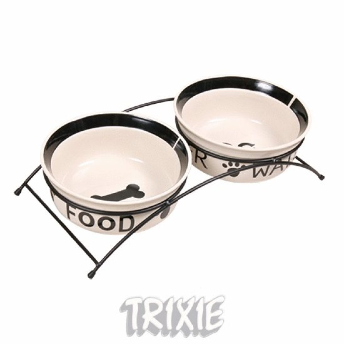 Set keramických misiek so stojanom, 2 x 0,6 l / 15 cm – Obrázok 1