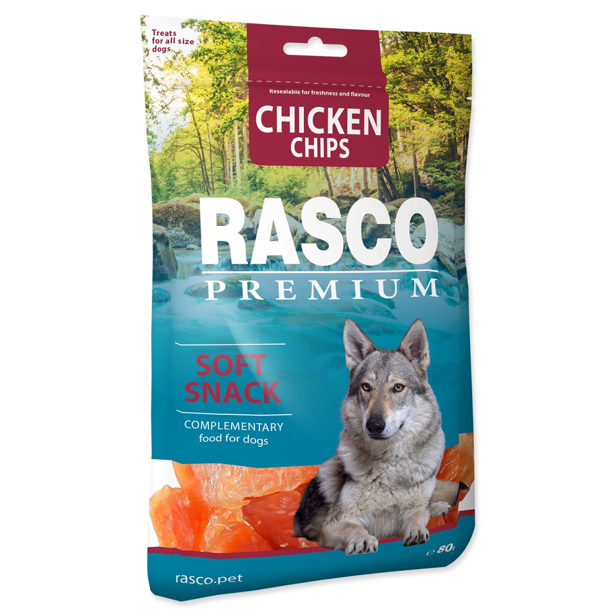 RASCO - Premium plátky z kuracieho mäsa, 80 g – Obrázok 1