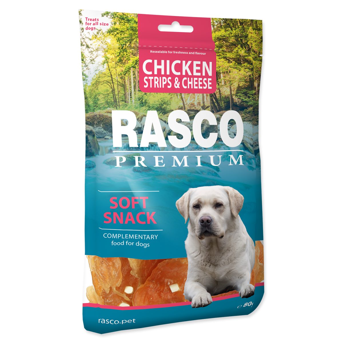 RASCO - Premium kuracie prúžky so syrom, 80 g – Obrázok 1