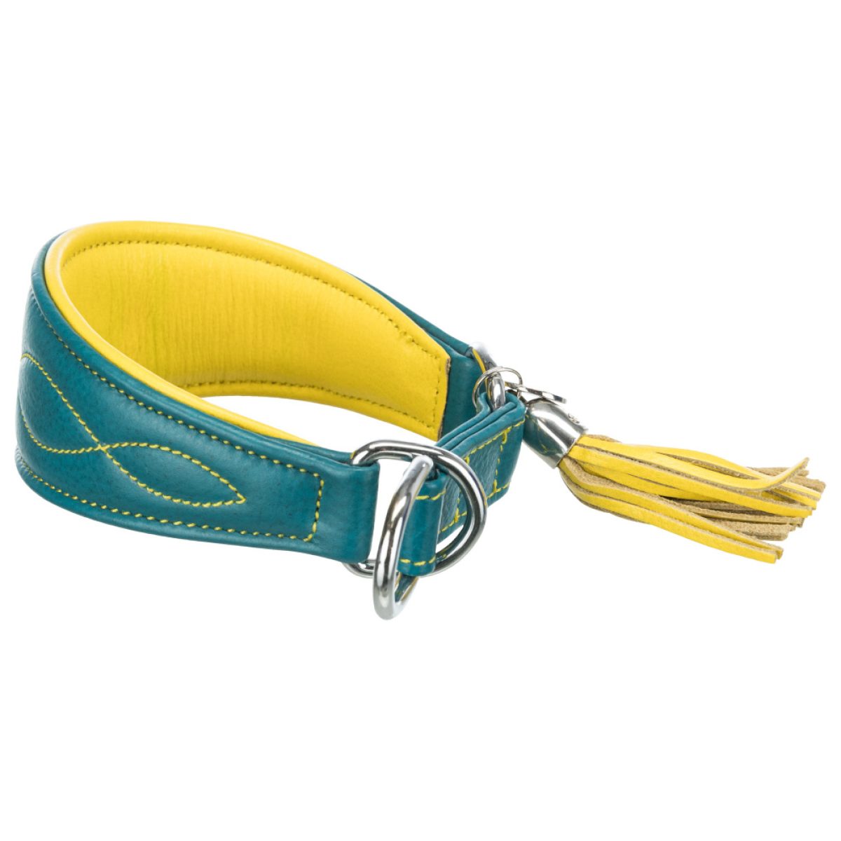 Kožený obojok pre chrty, XS: 21-26 cm / 40 mm – Obrázok 1