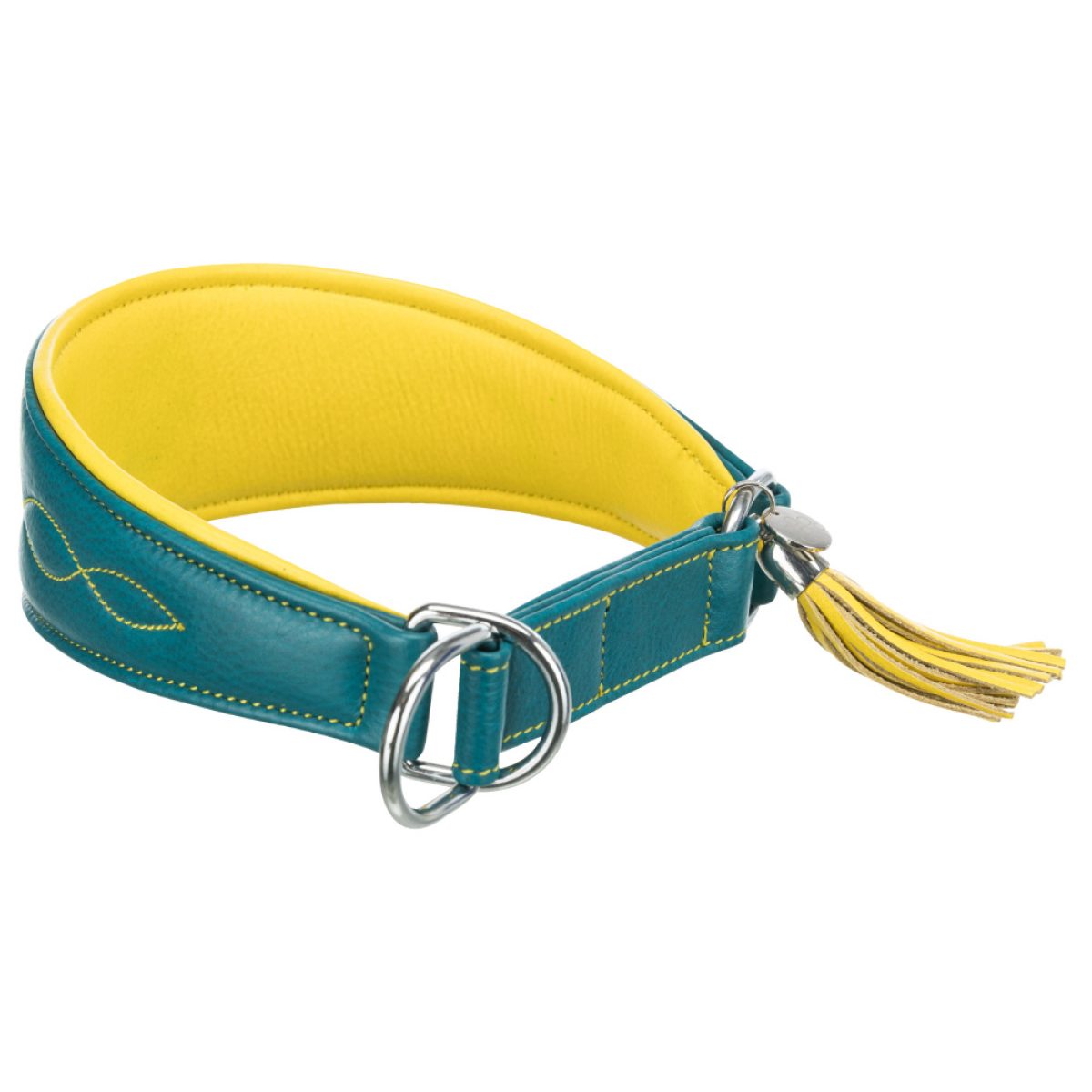 Kožený obojok pre chrty, S-M: 33-42 cm / 60 mm – Obrázok 1