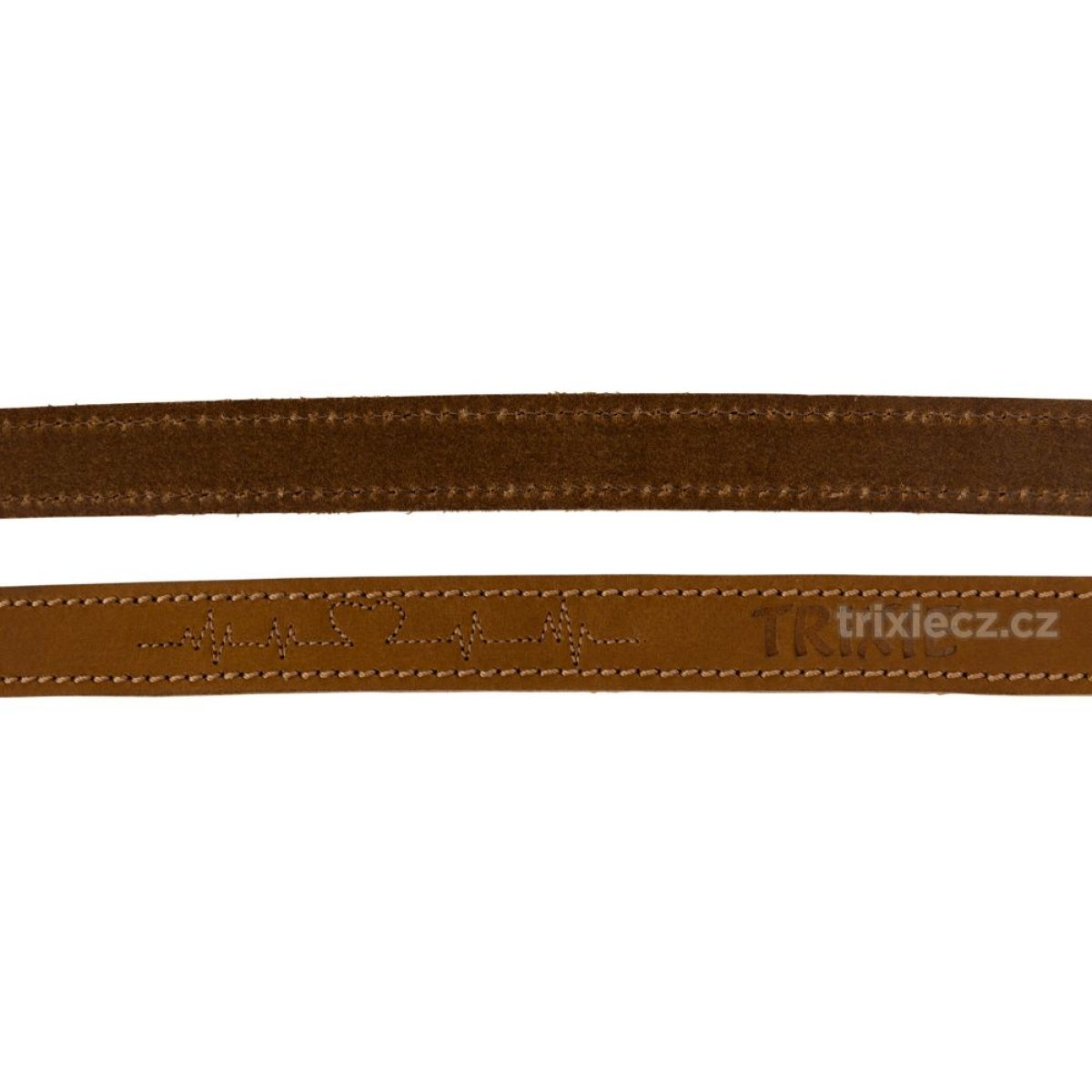 Rustic kožené predlžovacie vodítko Heartbeat, M-L: 2 m / 20 mm – Obrázok 3
