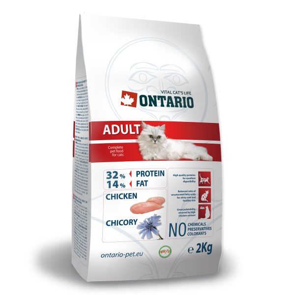 ONTARIO - Cat Adult kuracie mäso, 2 kg