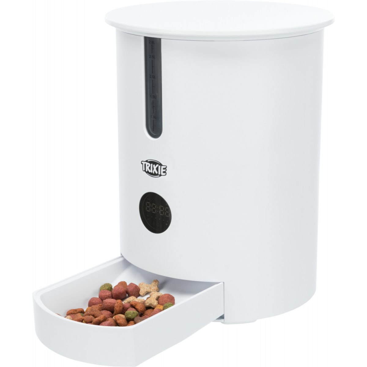 Automatický zásobník na krmivo TX9 2,8 l / 22x28x22 cm, biely – Obrázok 1