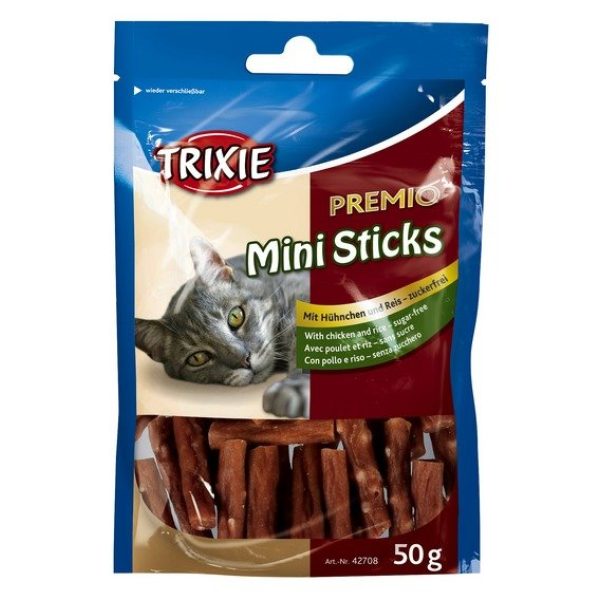 PREMIO Mini Sticks - s kuracím mäsom & ryžou, 50 g