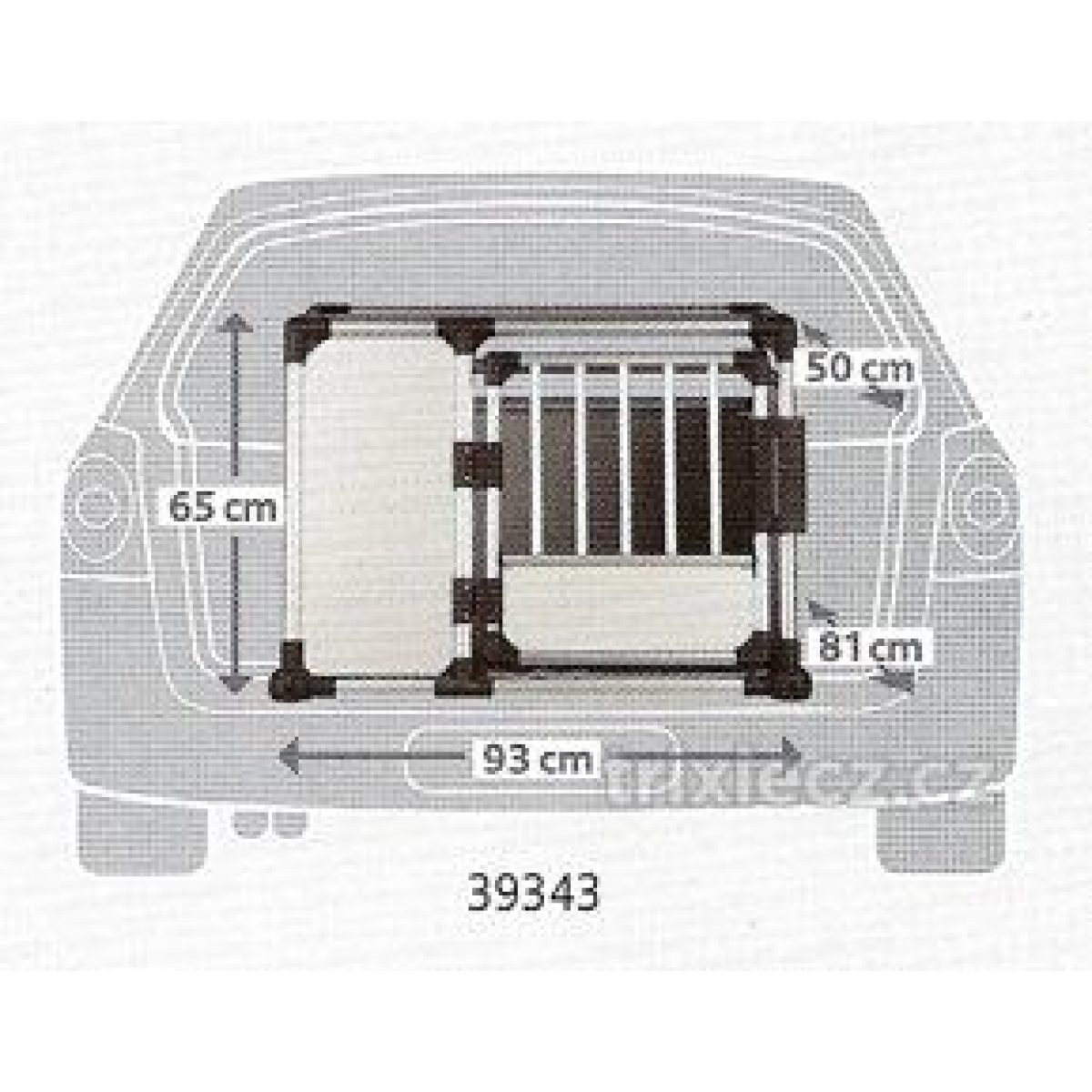 Transportná prepravka 93 x 65 x 81 cm – Obrázok 2