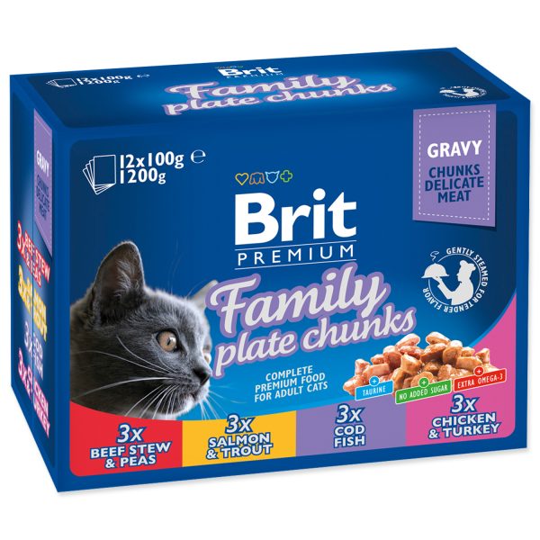 Brit Premium - Cat mix kapsičky, 12 x 100 g