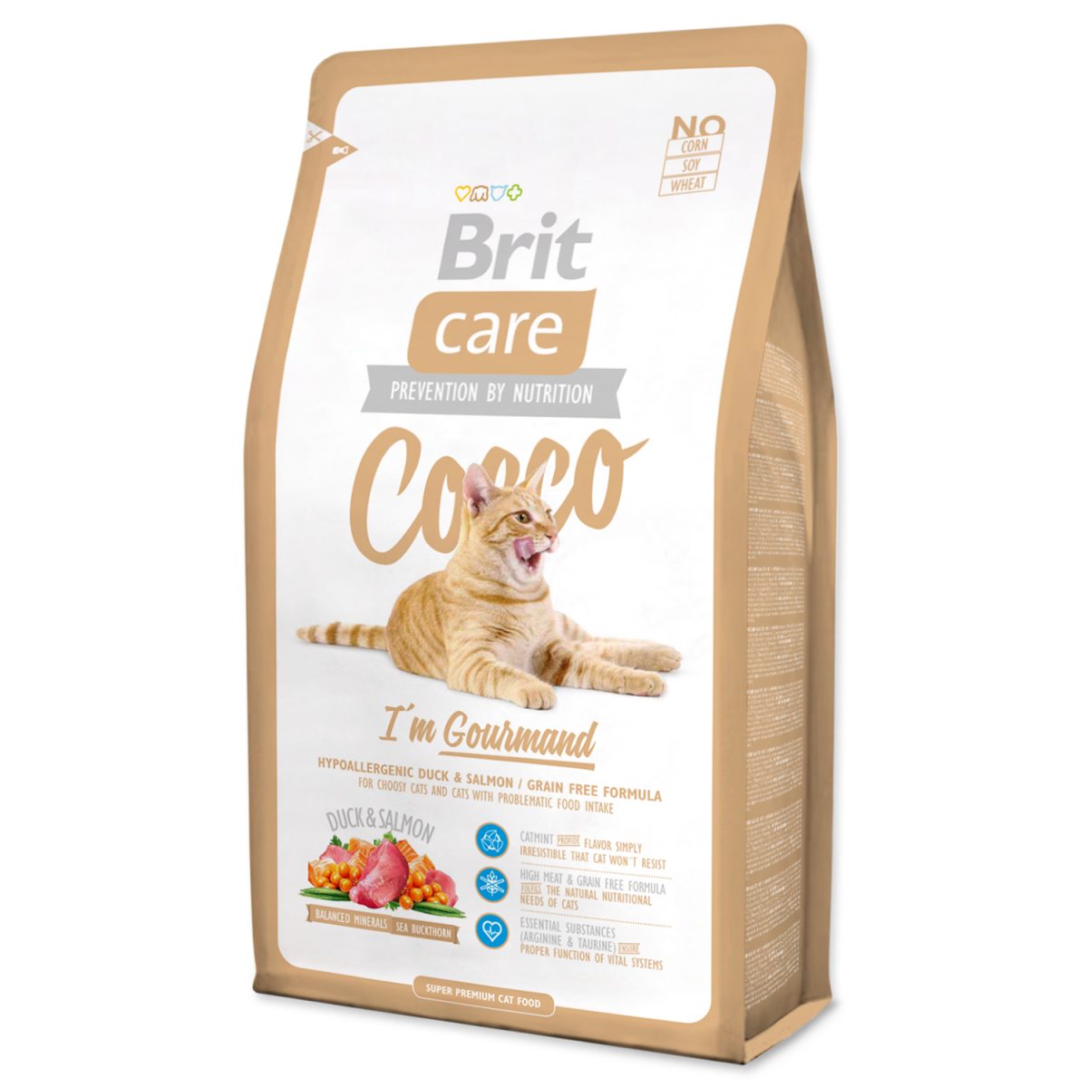 293-132629 Brit Care - Cocco Cats I´m Gourmand kačacie & losos, 400 g – Obrázok 1