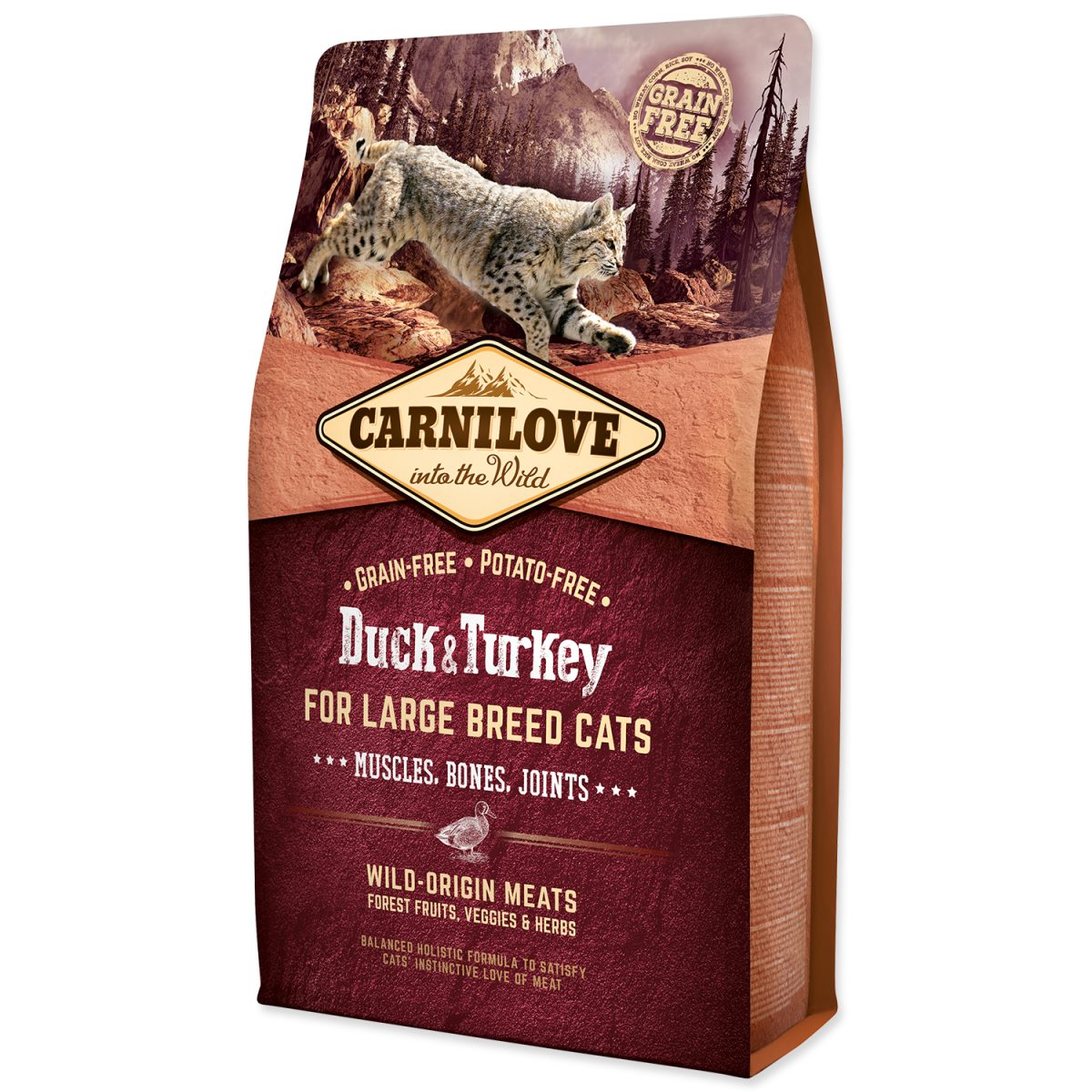 293-170201 CARNILOVE - Large Breed Cats Muscles, Bones, Joints kačacie & morčacie, 2 kg – Obrázok 1