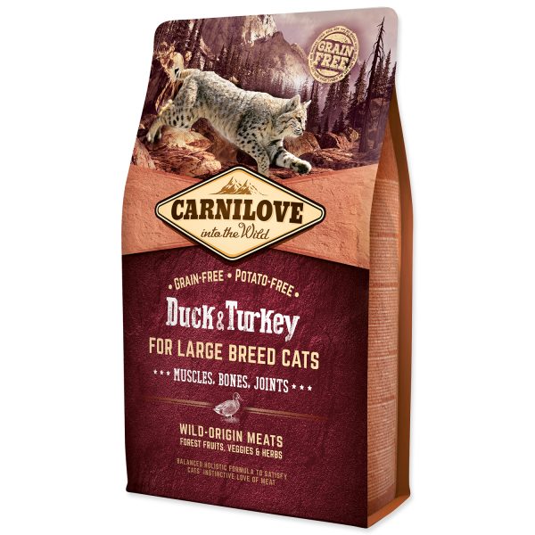 CARNILOVE - Large Breed Cats Muscles, Bones, Joints kačacie & morčacie, 2 kg