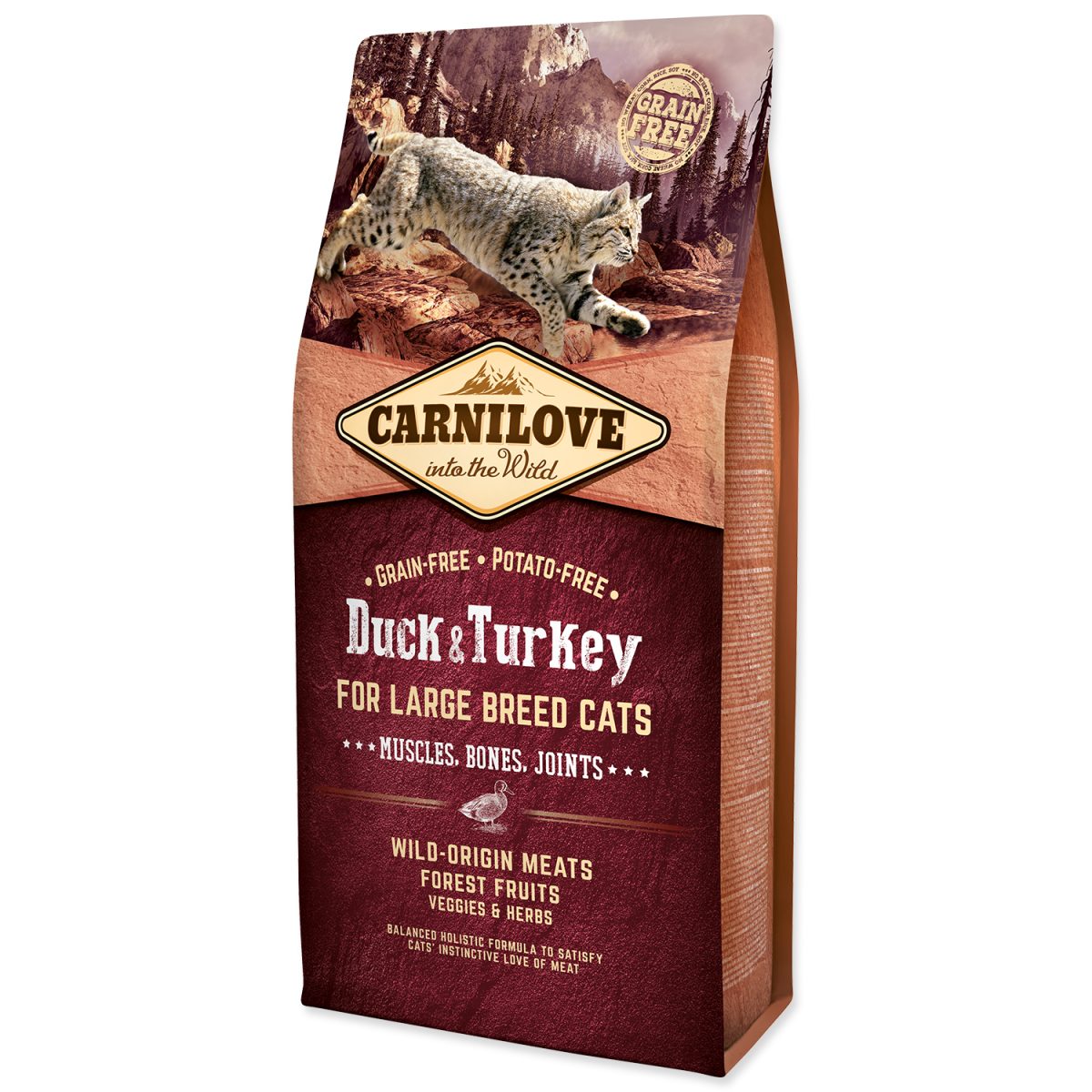 CARNILOVE - Large Breed Cats Muscles, Bones, Joints kačacie & morčacie, 6 kg – Obrázok 1