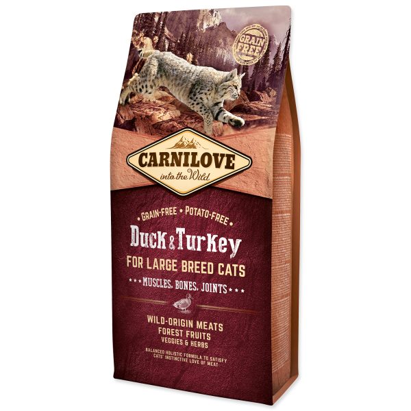 CARNILOVE - Large Breed Cats Muscles, Bones, Joints kačacie & morčacie, 6 kg