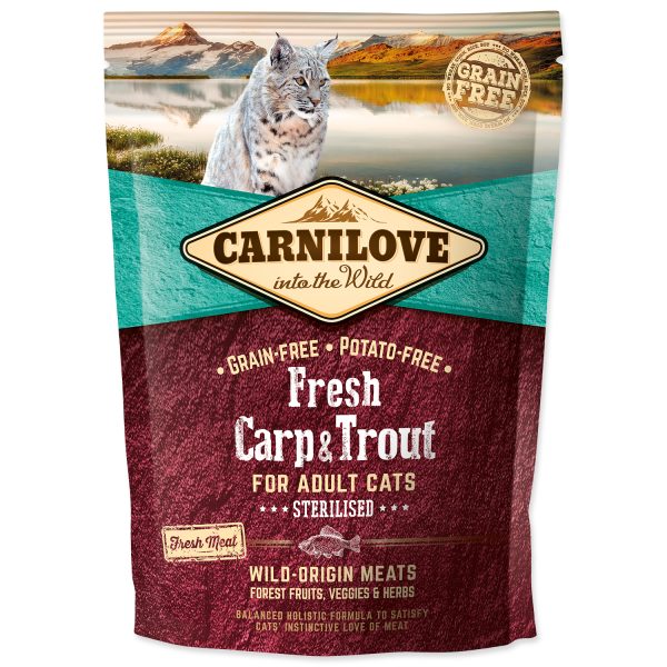 CARNILOVE - Adult Cats Sterilised kapor & pstruh, 400 g