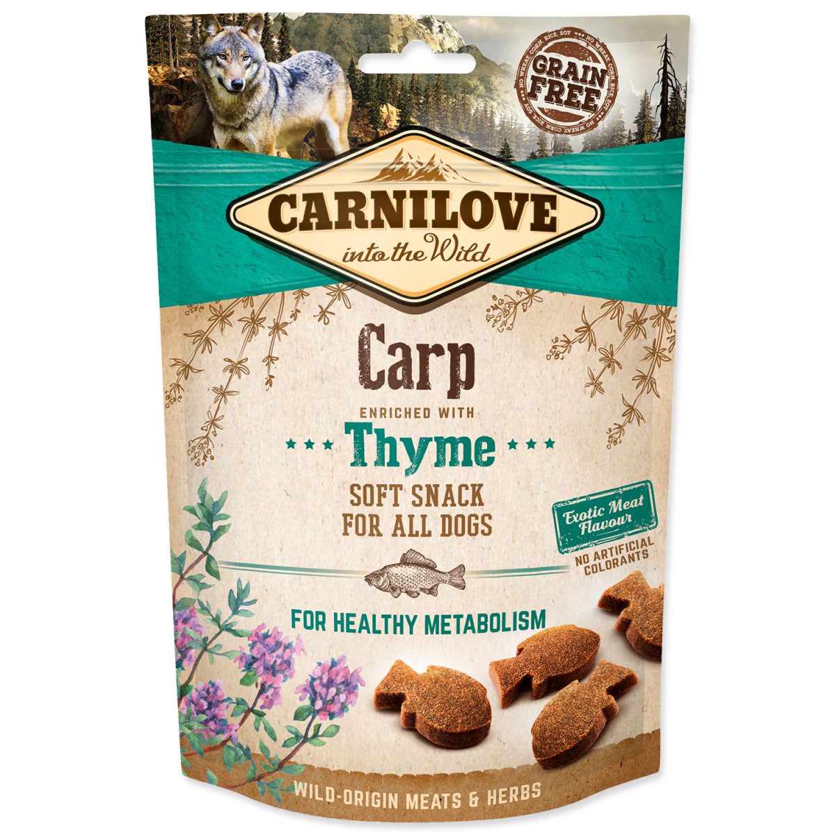 CARNILOVE - Dogs Snack kapor & tymián, 200 g – Obrázok 1