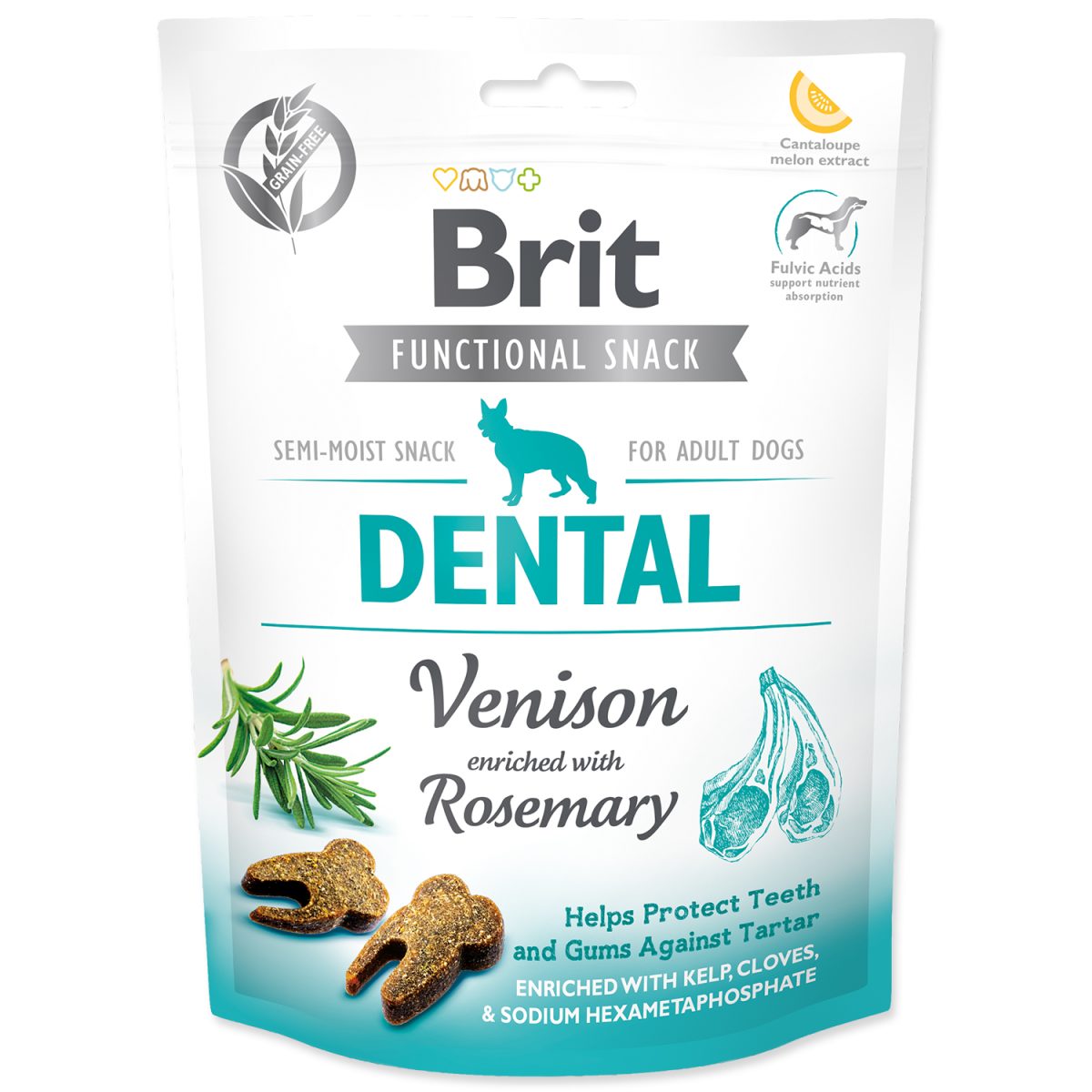 Brit Care - Functional Snack Dental Adult Dogs divina & rozmarín, 150 g – Obrázok 1