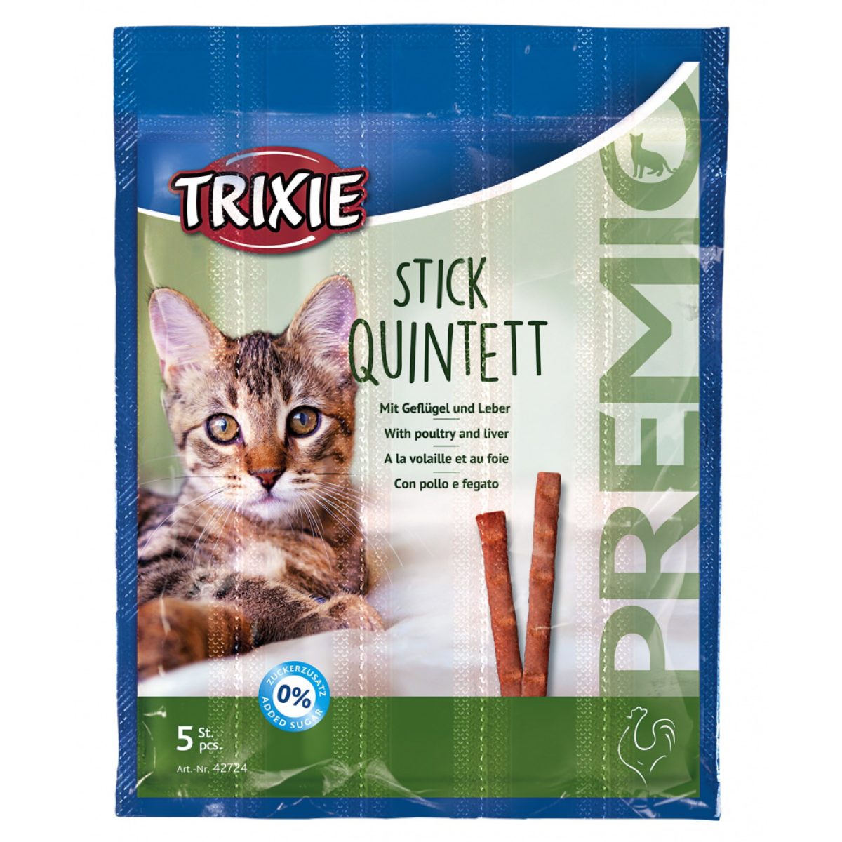 PREMIO Stick Quintett - z hydinového mäsa & pečene, 25 g – Obrázok 1