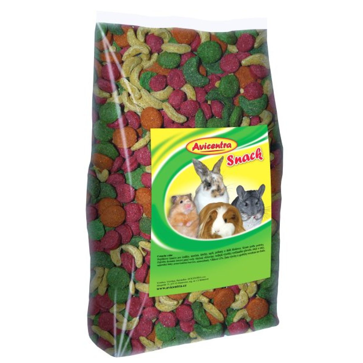 Avicentra - farebné chrumky pre hlodavce, 200 g – Obrázok 1