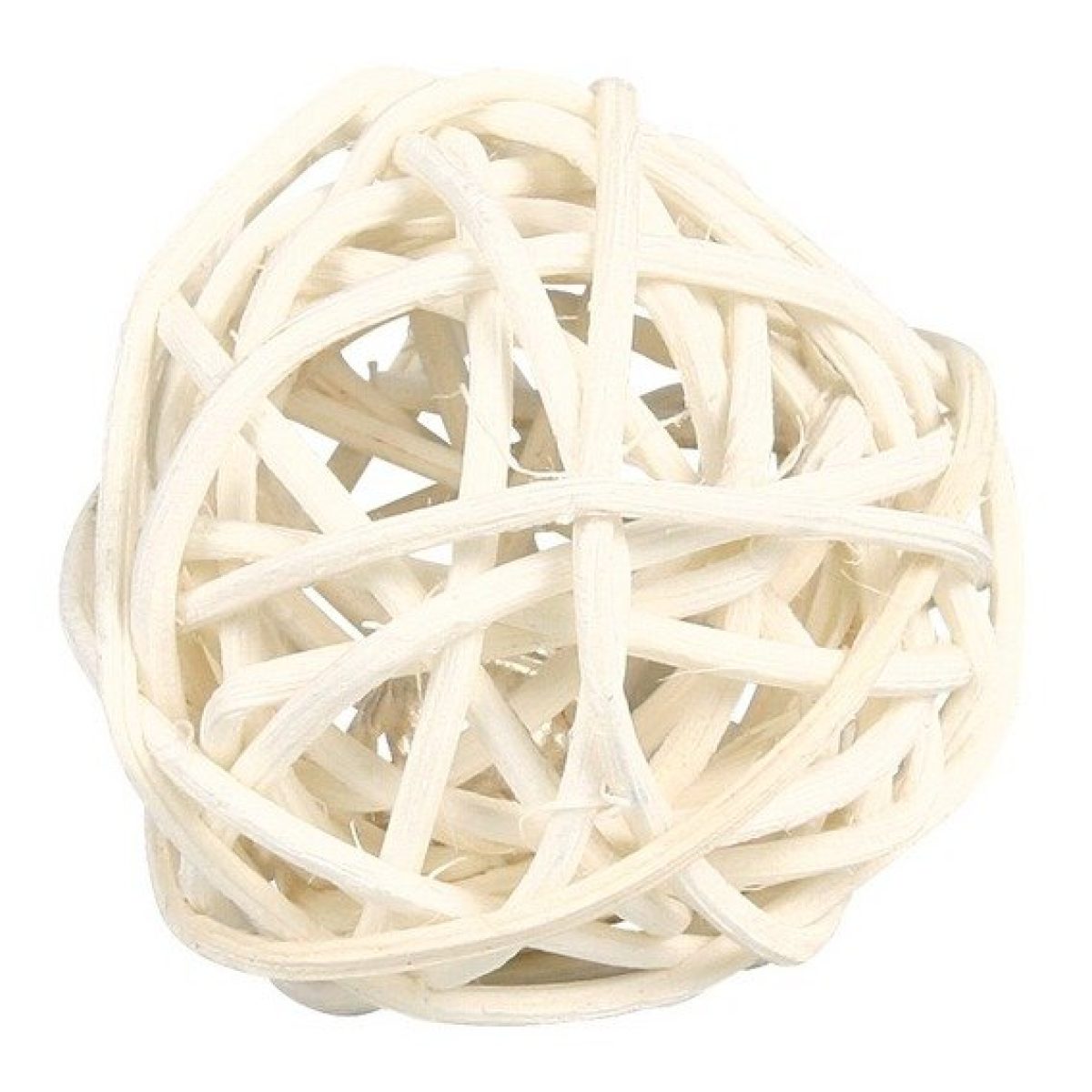 Prútená loptička s roľničkou pre hlodavce, 4 cm – Obrázok 1