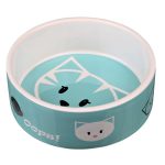 Keramická miska so vzorom mačacej hlavy - 0,3l / ø 12 cm