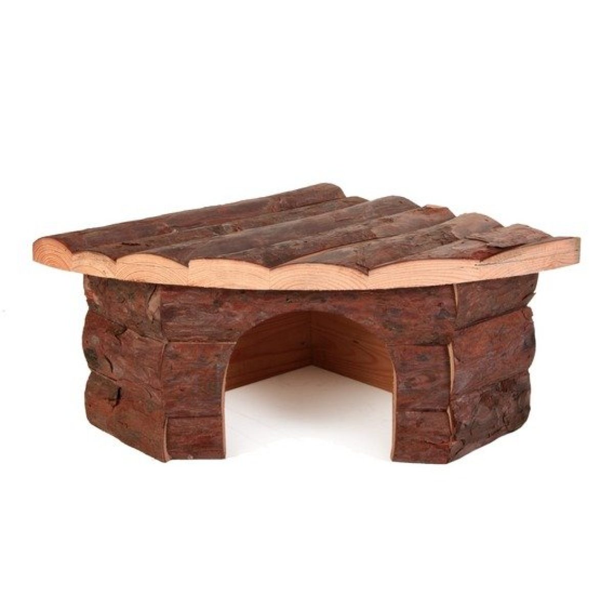 Drevený rohový domček pre morčatá 32 x 13 x 21 / 21 cm – Obrázok 1