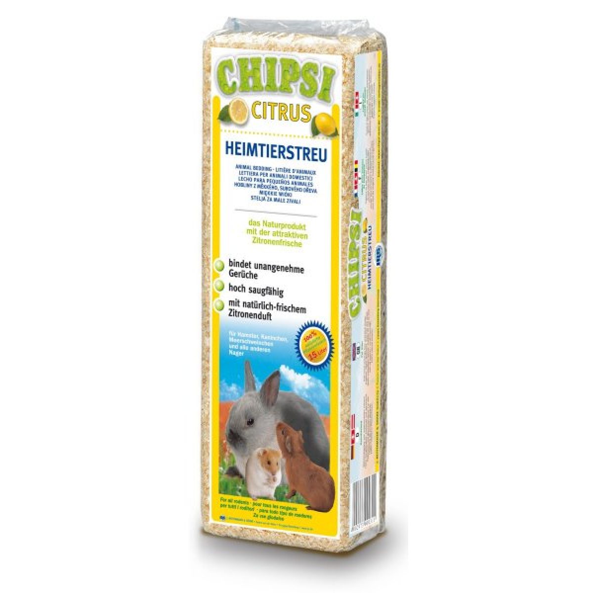 Podstielka - lisované hobliny CITRUS 15 L – Obrázok 1