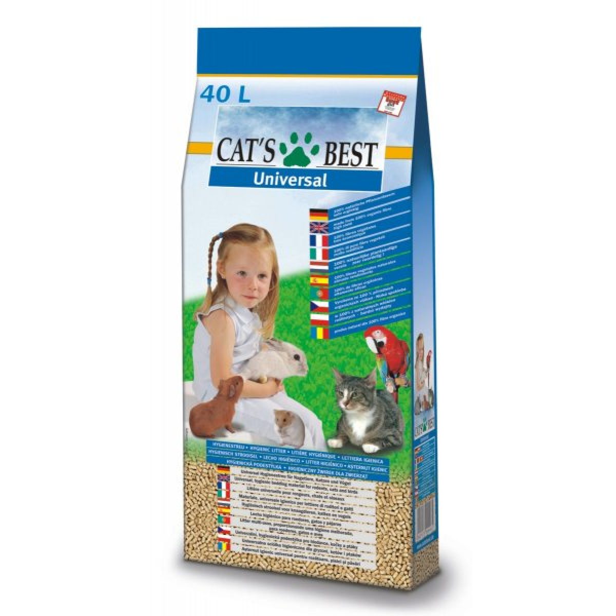 33133313cz Podstielka pre mačky - 40 L / 22 kg – Obrázok 1