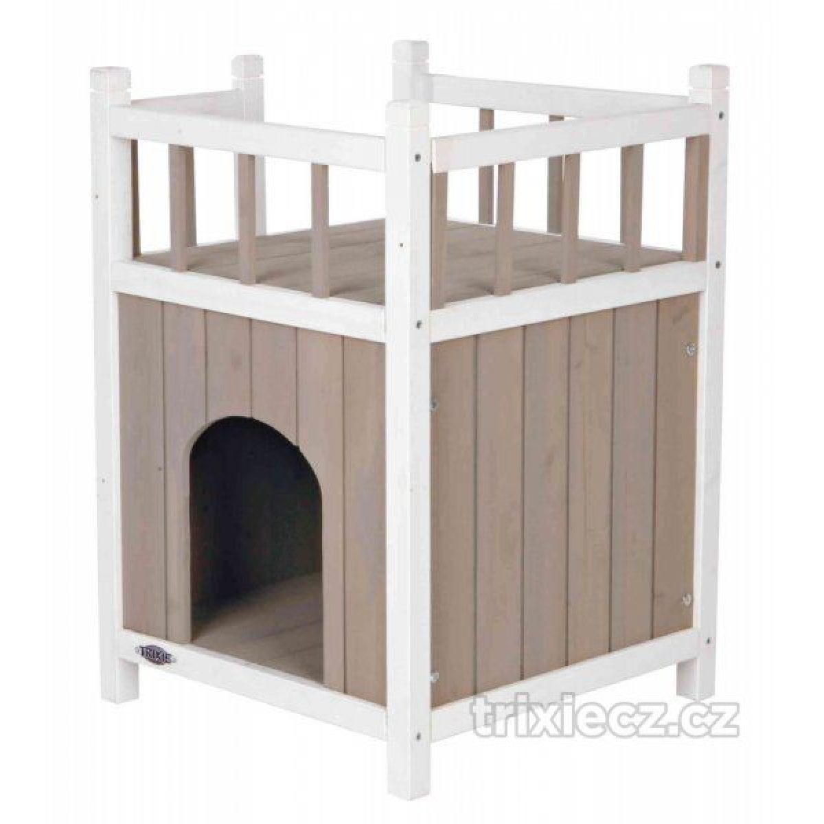 Mačací domček s balkónom 45 x 65 x 45 cm – Obrázok 3