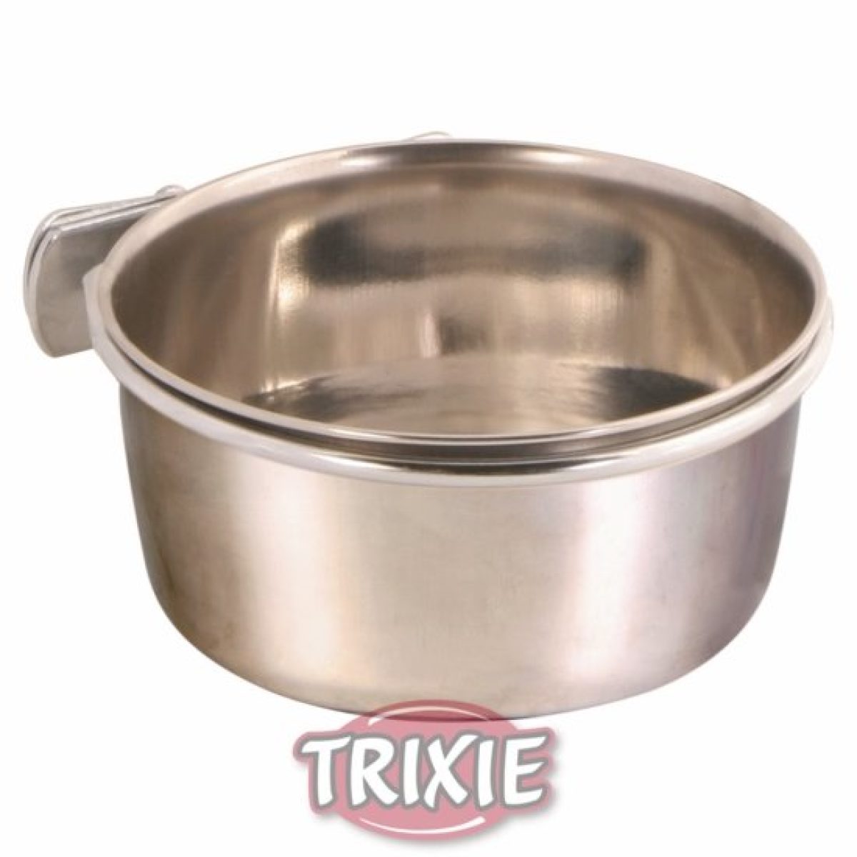 Nerezová miska s úchytom do klietky 300 ml/9 cm – Obrázok 1