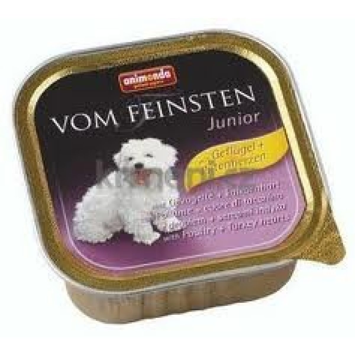 Animonda - Vom Feinsten Junior Dogs hydinové & morčacie srdce, 150 g – Obrázok 1