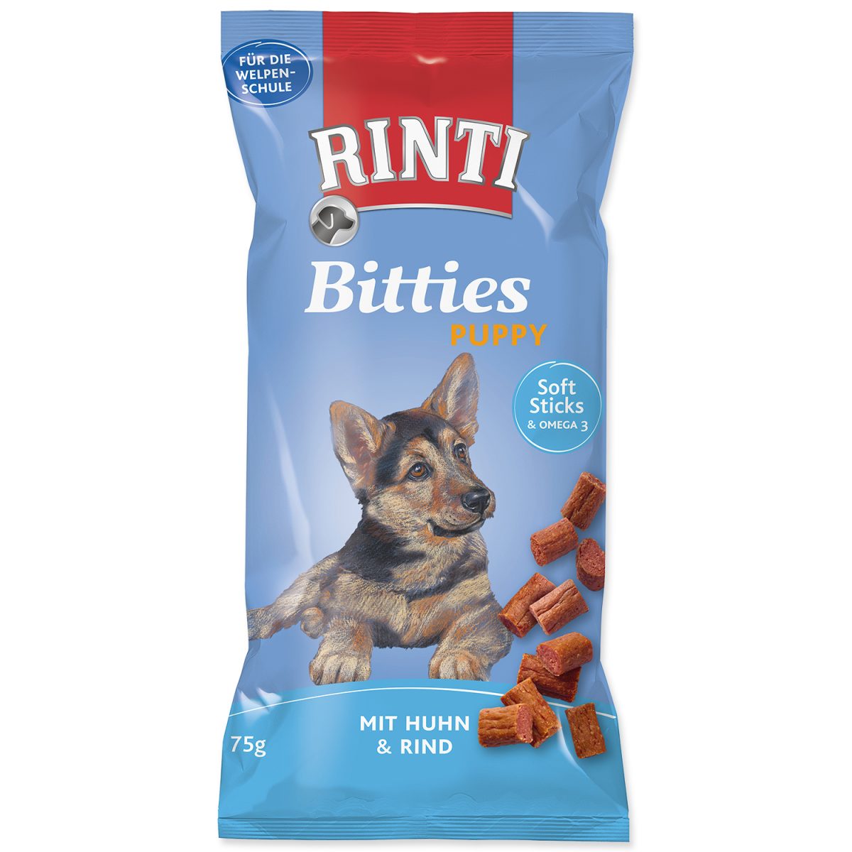RINTI - Extra Bitties Puppy kuracie & hovädzie mäso, 75 g – Obrázok 1