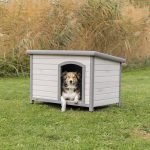Búda pre psa s rovnou strechou M-L 104 x 72 x 68 cm, šedá