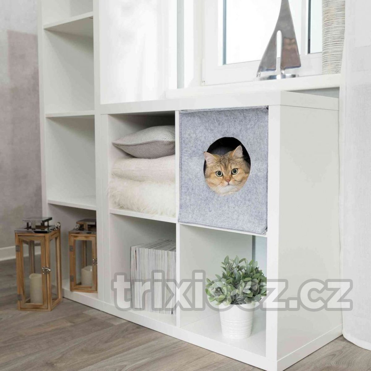 ANTON filcová krabica / jaskyne pre mačku, vhodné do IKEA regálu – Obrázok 2