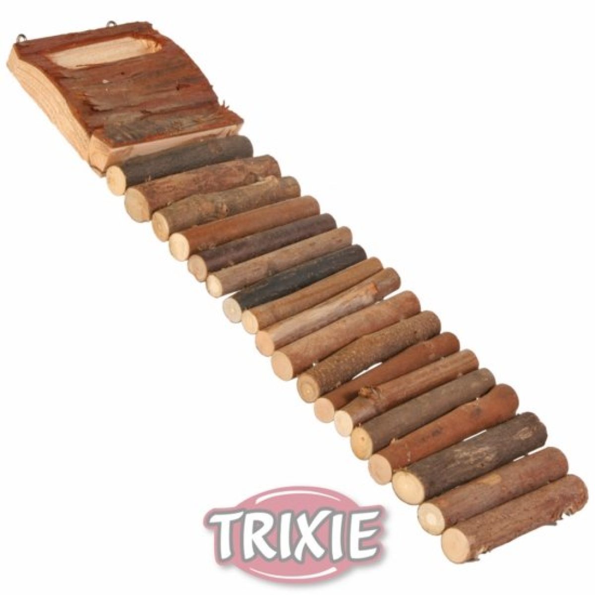 Drevený rebrík pre hlodavce 7 x 27 cm – Obrázok 1