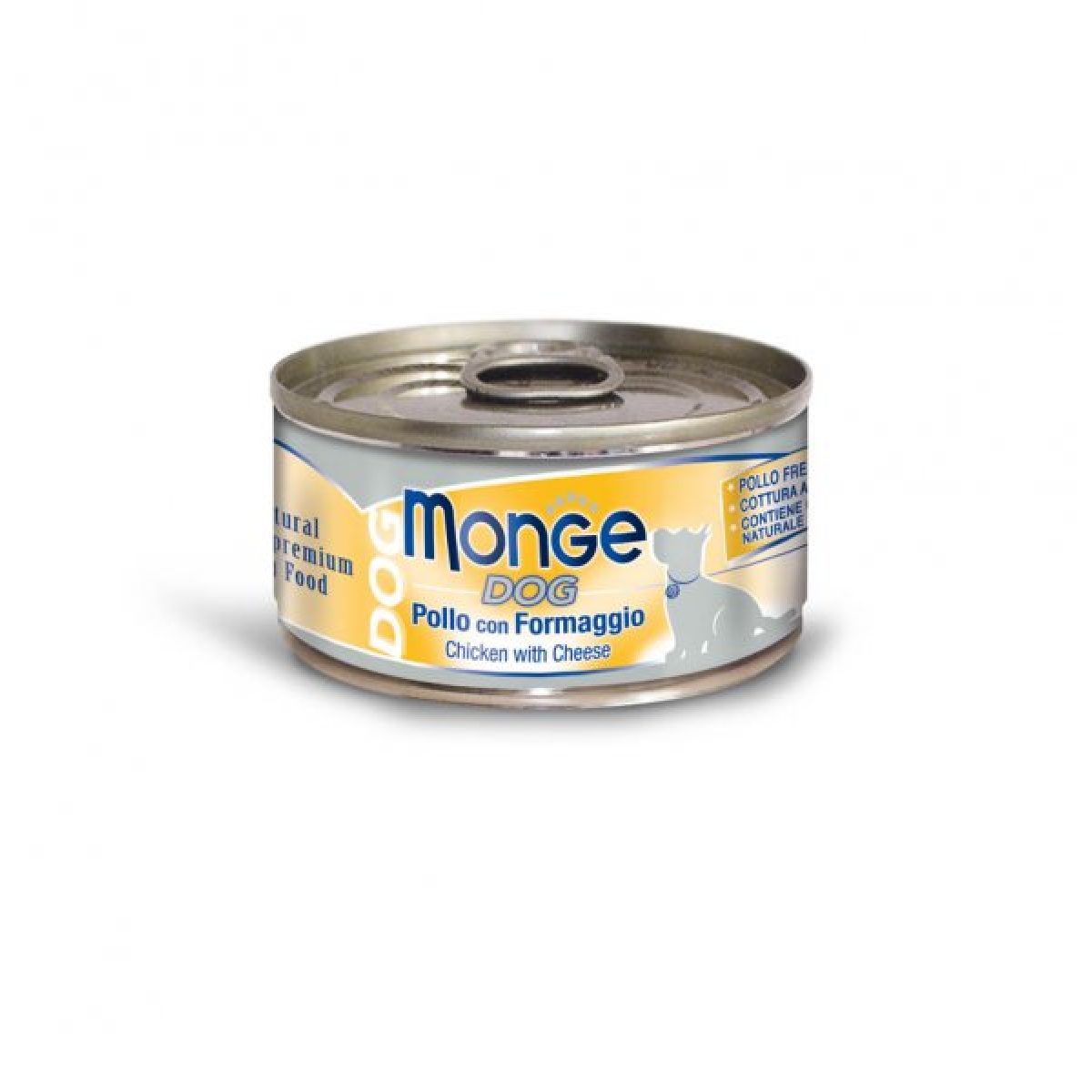 MONGE DOG NATURAL - kuracie mäso & syr, 95 g – Obrázok 1