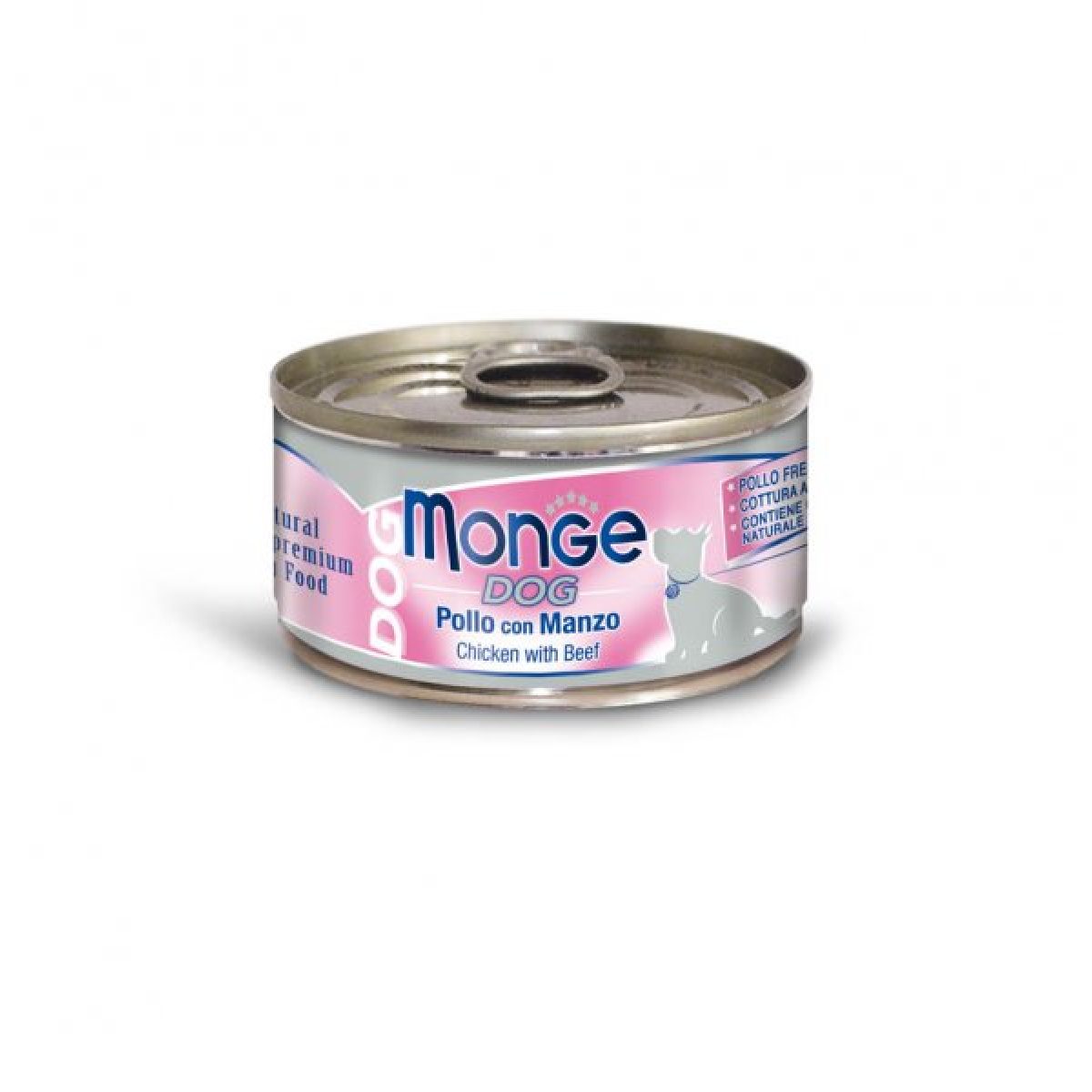 MONGE DOG NATURAL - kuracie & hovädzie mäso, 95 g – Obrázok 1