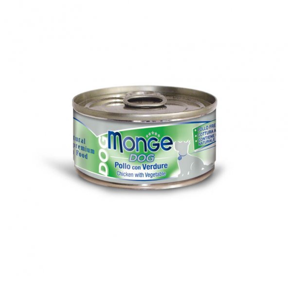 MONGE DOG NATURAL - kuracie mäso & zelenina, 95 g – Obrázok 1