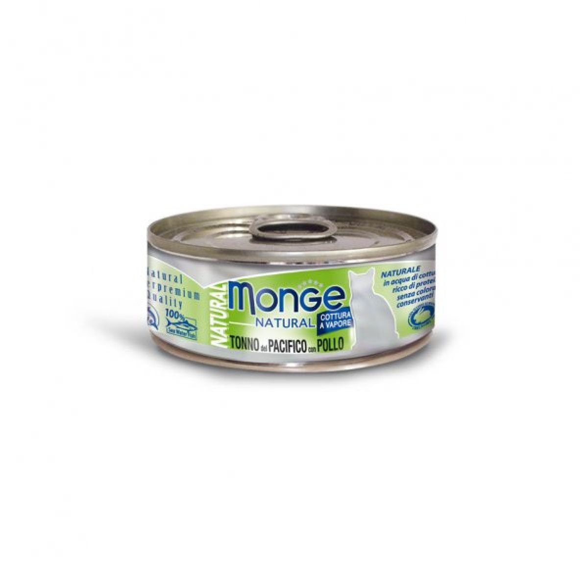 MONGE NATURAL - tuniak & kuracie mäso, 80 g – Obrázok 1