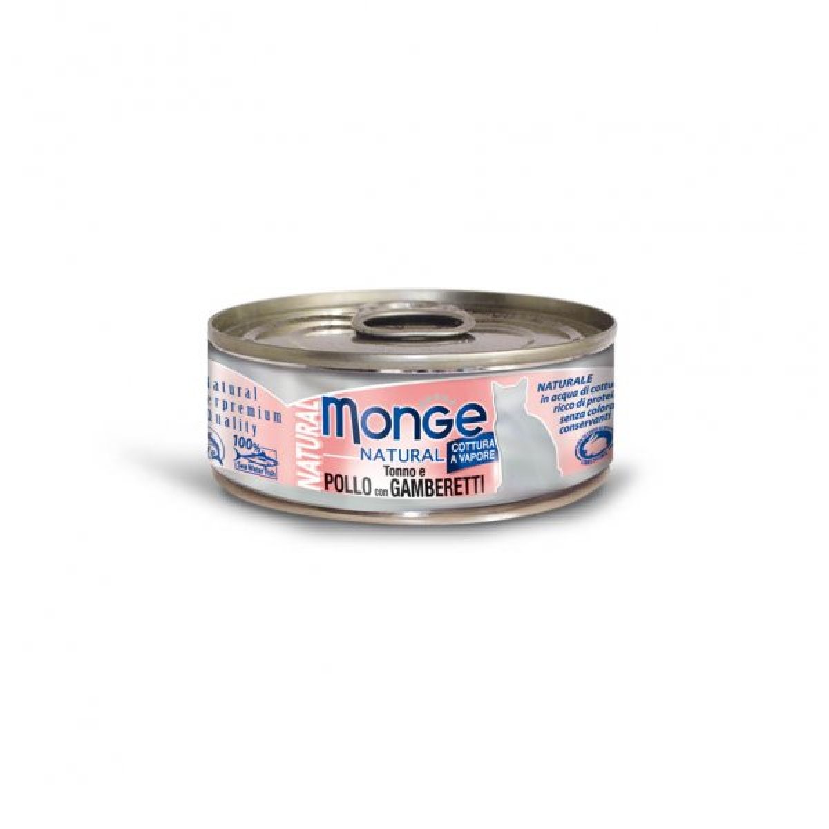 MONGE NATURAL - kuracie mäso & krevety, 80 g – Obrázok 1