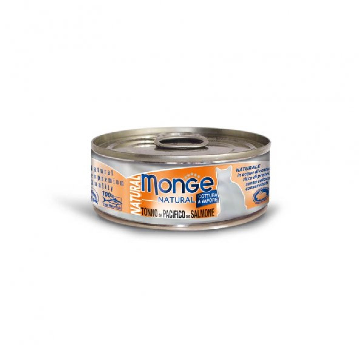MONGE NATURAL - tuniak & losos, 80 g – Obrázok 1