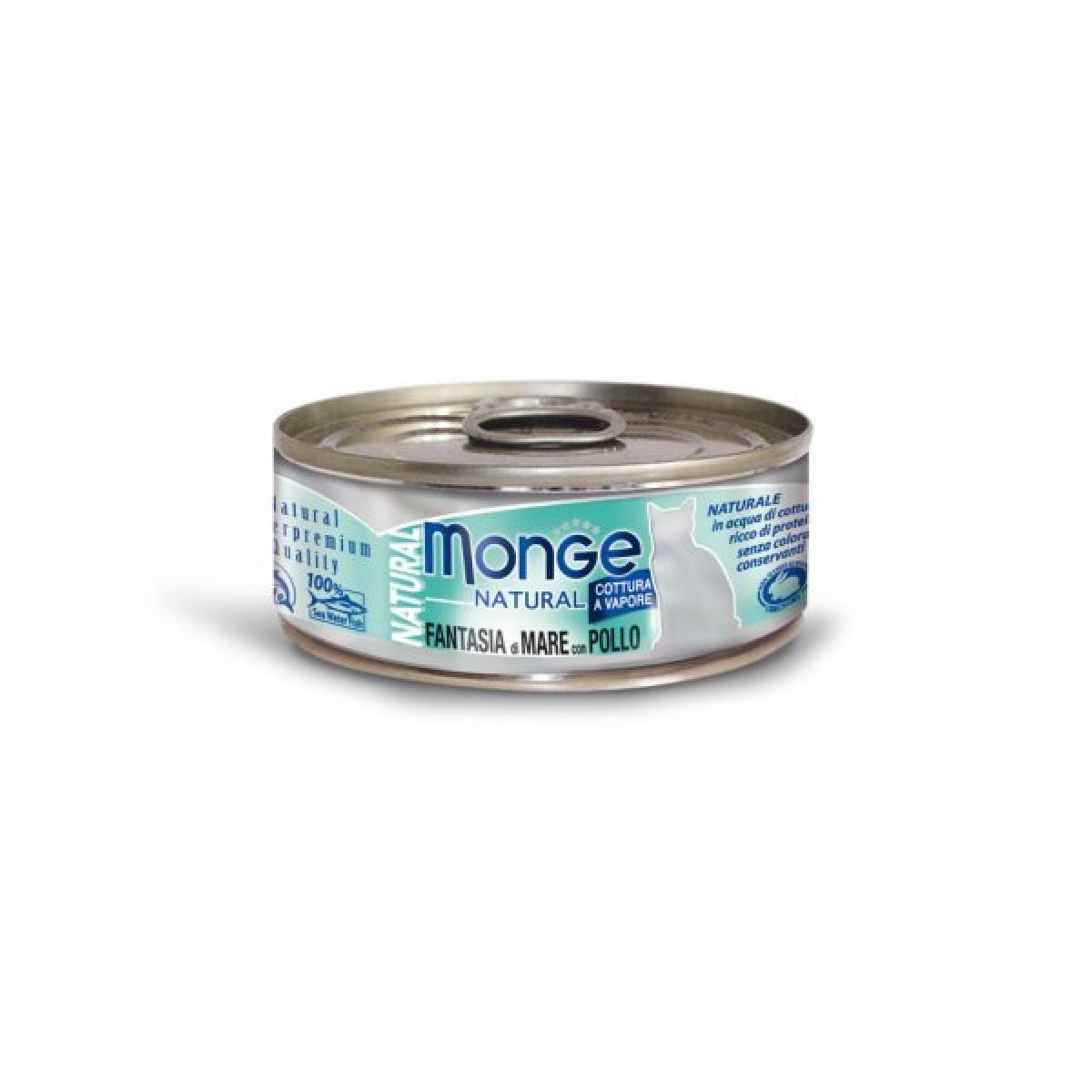 MONGE NATURAL - morské plody & kuracie mäso, 80 g – Obrázok 1