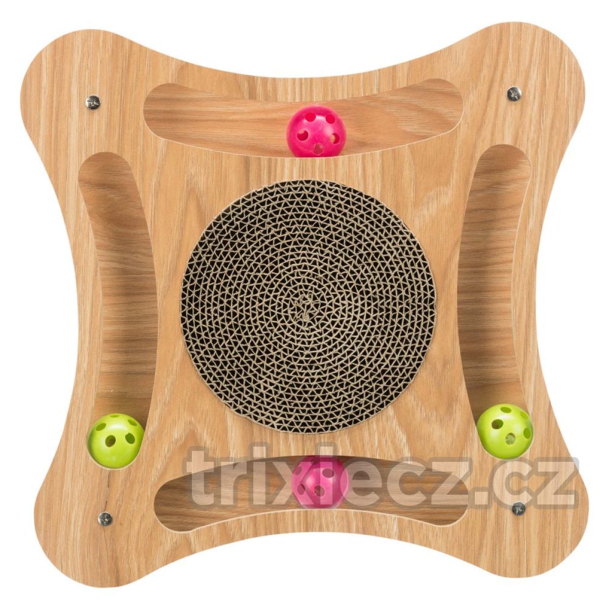 Škrabadlo v drevenom ráme, s hračkami,  35 × 4 × 35 cm – Obrázok 5