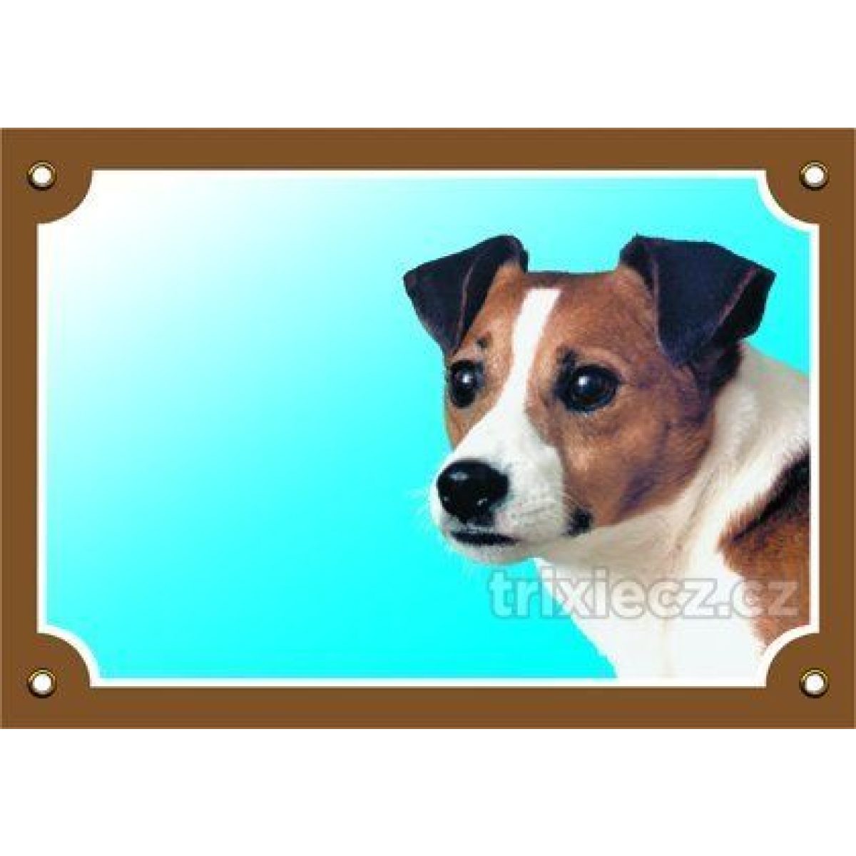 Výstražná plastová tabuľka - jack russel teriér – Obrázok 1