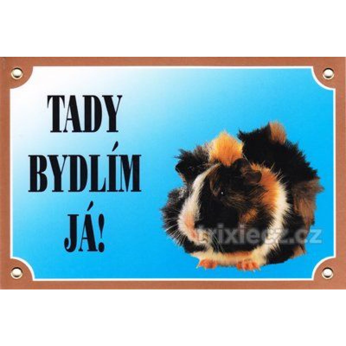 Výstražná plastová tabuľka - morča – Obrázok 1