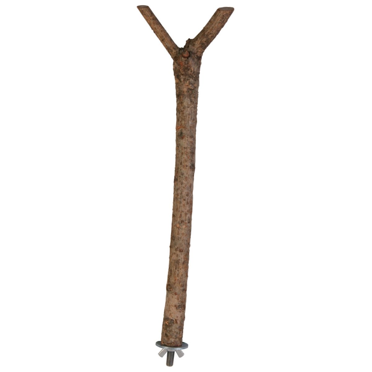 Drevené bidielko Y s kovovým úchytom do klietky 35 cm – Obrázok 1