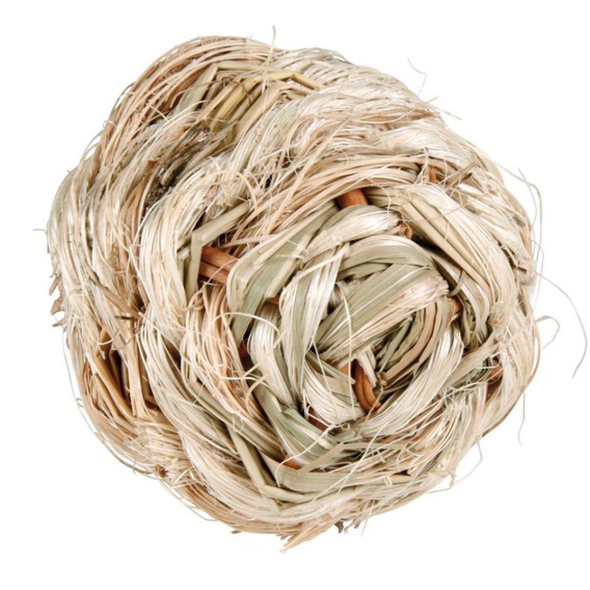 Loptička z trávy s roľničkou 6 cm – Obrázok 1