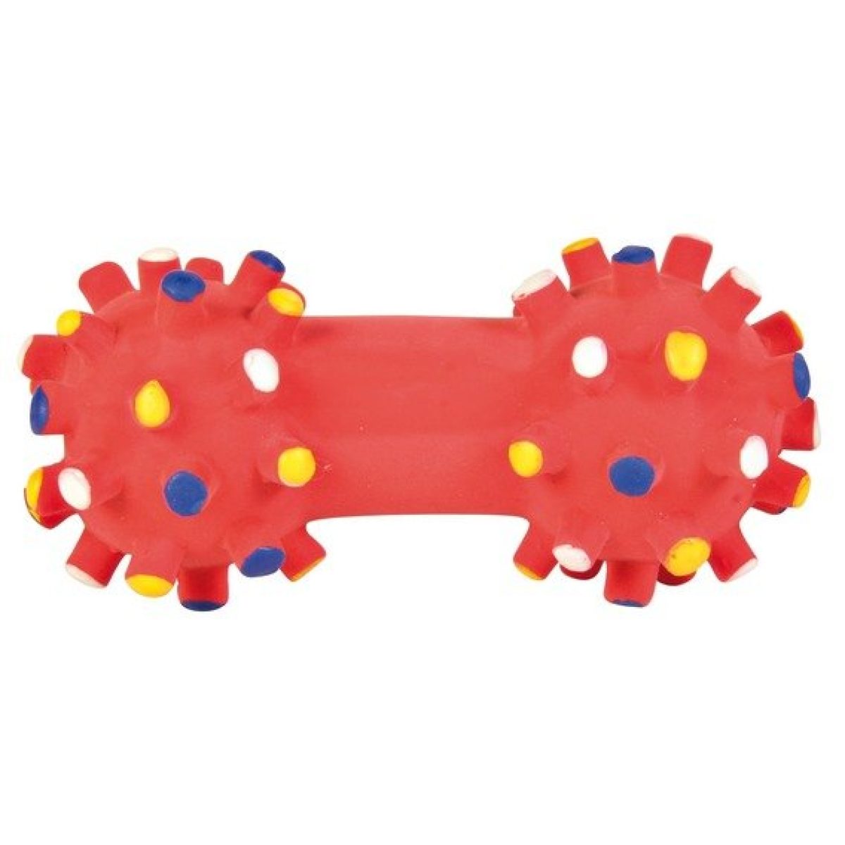 Mini latexová činka s výstupkami 10 cm – Obrázok 1