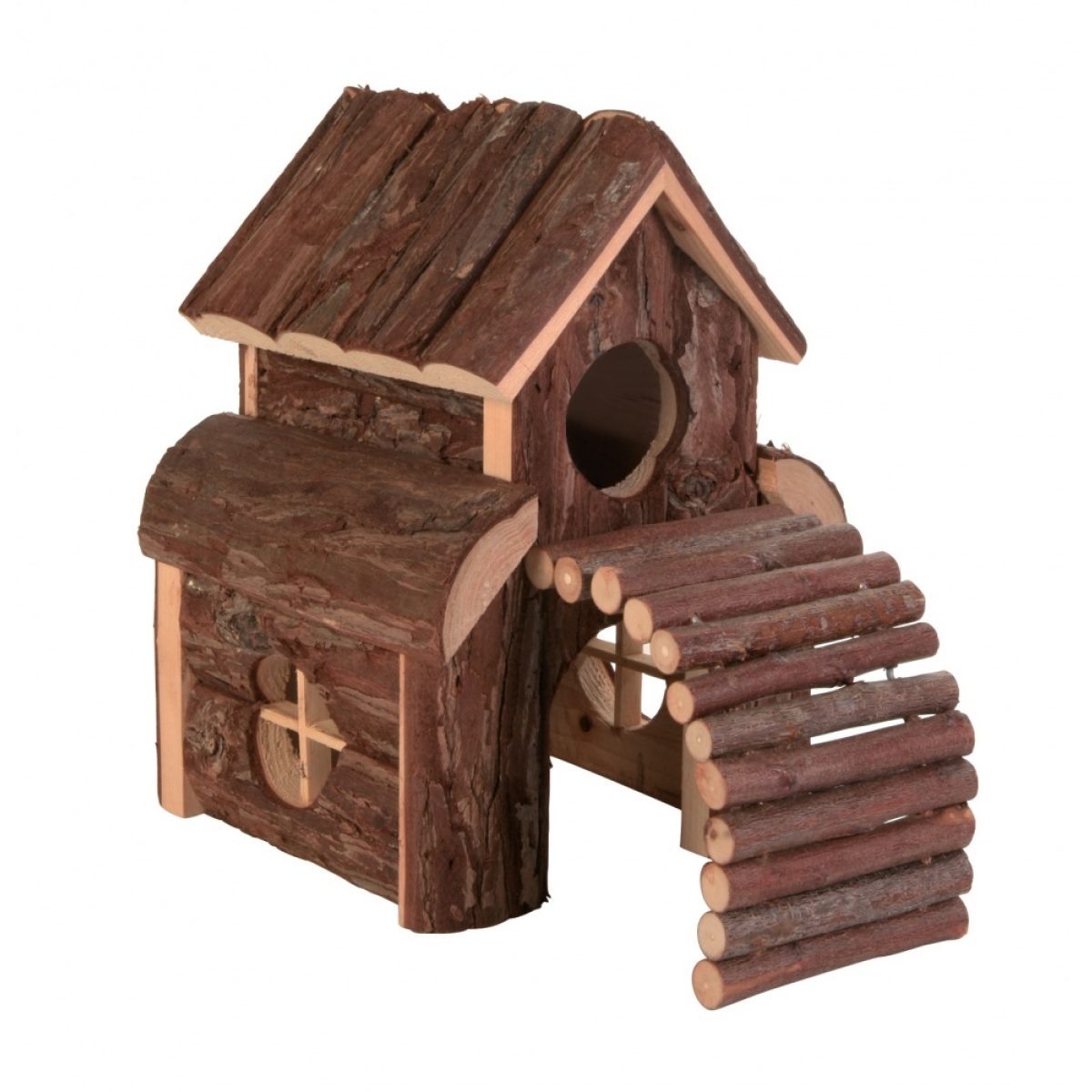 Drevený domček pre hlodavce 13 x 20 x 20 cm – Obrázok 1